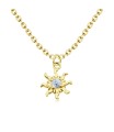 Lovely Sun Silver Necklace SPE-5761